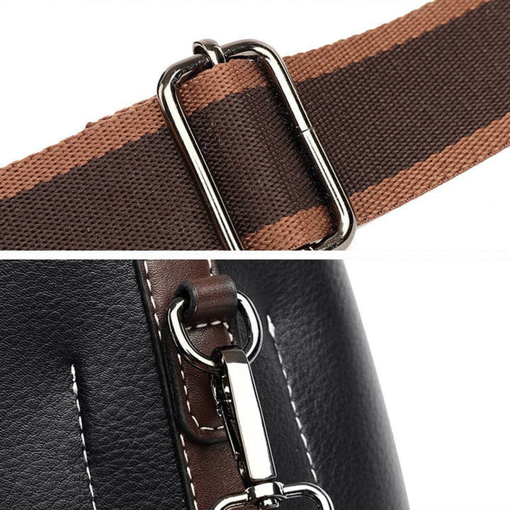 Sac épaule femme rétro en PU 21×19×12 cm | Plusieurs compartiments &amp; fermeture magnétique | Bandoulières réglables, plusieurs couleurs