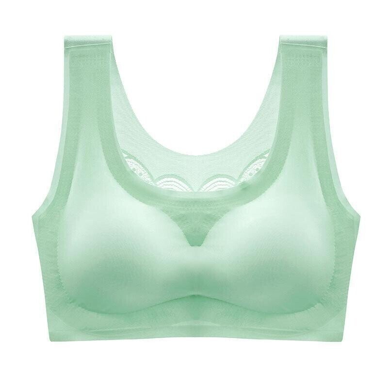 Damen Plus-Size Komfort-BH ohne Bügel | Kühler Soft-BH mit glatter Passform | Größen M-7XL