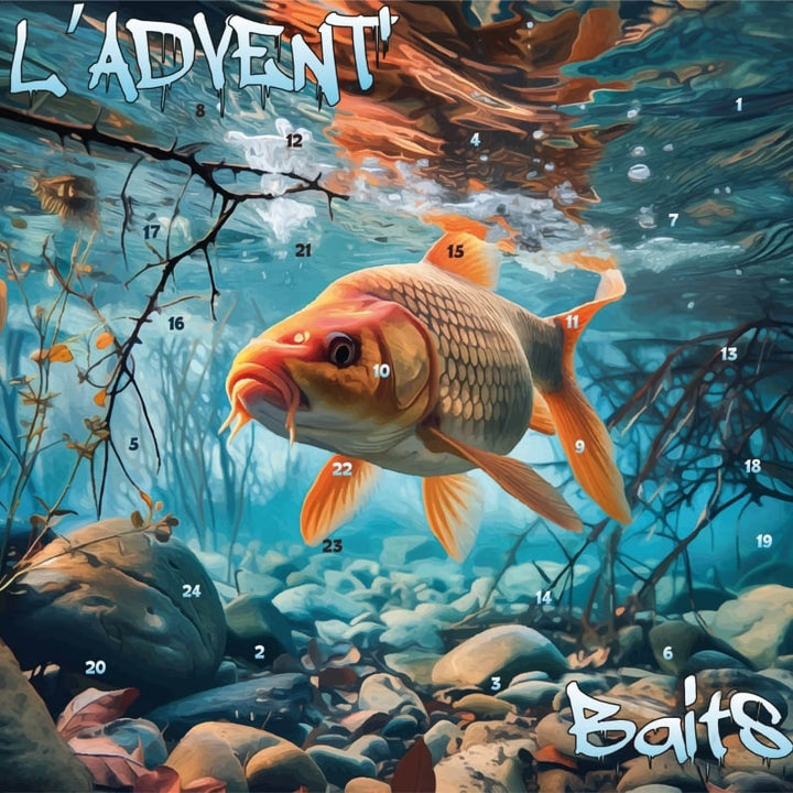 Angler Adventskalender mit 24 Premium-Ködern | Sofort einsatzbereit inkl. Haken | Für Süß- &amp; Salzwasser, Geschenk für Angler