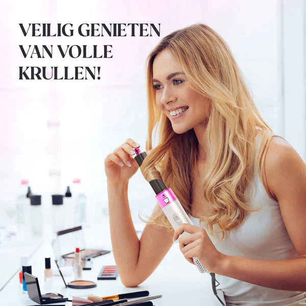 5-in-1 Warmluft Haarstyler mit Föhn-, Glätt- &amp; Lockenaufsätzen | Volumen, Glanz &amp; Anti-Frizz Stylinggerät für alle Haartypen