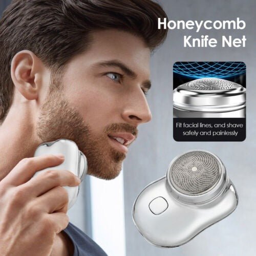 Portable electric shaver mini | 60 min battery &amp; USB charging | waterproof, thorough shave without pulling | travel shaver