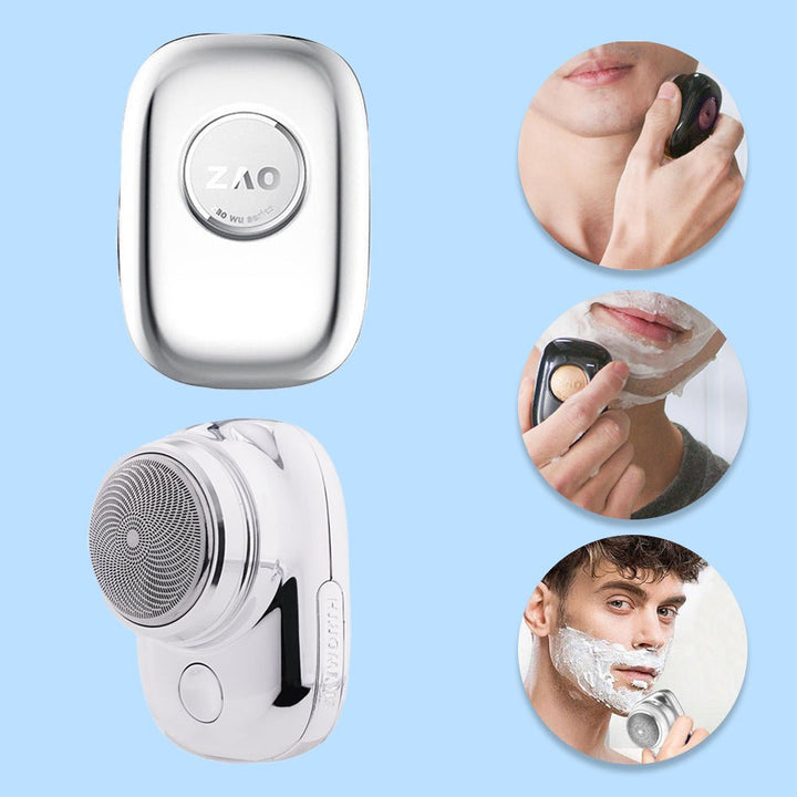 Portable electric shaver mini | 60 min battery &amp; USB charging | waterproof, thorough shave without pulling | travel shaver