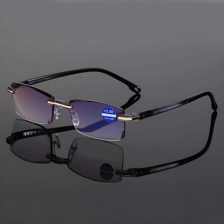Gleitsichtbrille mit Blaulichtfilter | UV400 Schutz | Kratzfeste Polycarbonat-Linsen | Anti-Reflex, ultraleicht, unisex