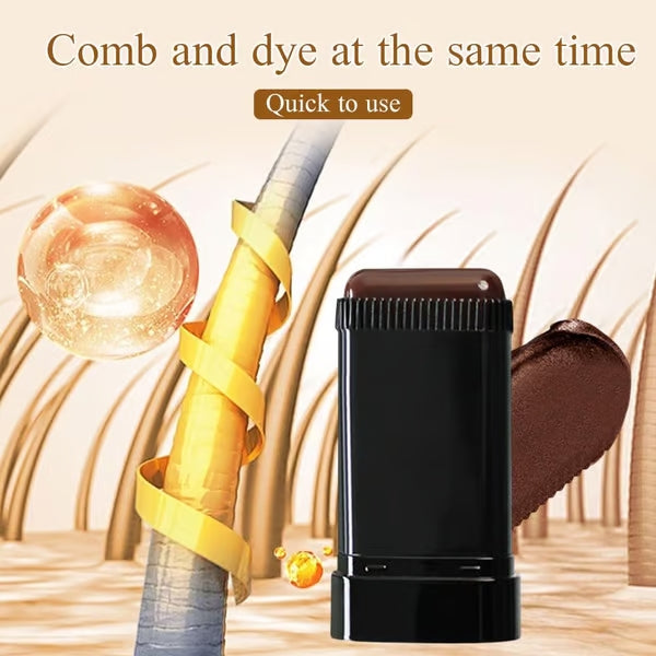 AnsatzFix Stick racine de cheveux | Couverture rapide des cheveux gris &amp; rafraîchissement de couleur | Résistant au frottement &amp; fini naturel