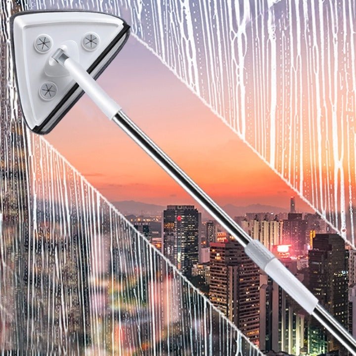 Panno triangolare girevole a 360° con testa da 26 cm | Raggiunge angoli e bordi senza sforzo | Per pavimenti, piastrelle e finestre