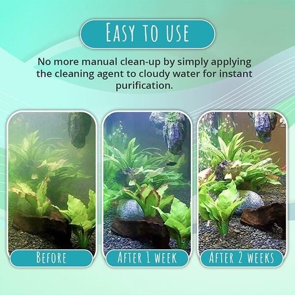 Pond Algae Treatment 50 g | Clears green water &amp; binds suspended solids | Suitable for pond fish &amp; plants, dosage 1–2 g/100 L