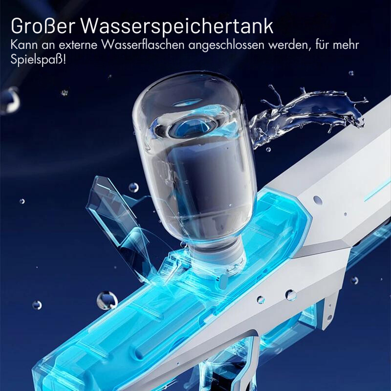 Electric Water Gun 1 L Tank | Automatic Spraying Without Pumping | 8–10 m Range | Battery, 43 cm, ABS