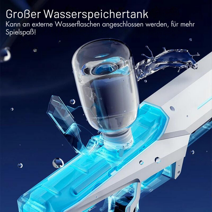 Electric Water Gun 1 L Tank | Automatic Spraying Without Pumping | 8–10 m Range | Battery, 43 cm, ABS