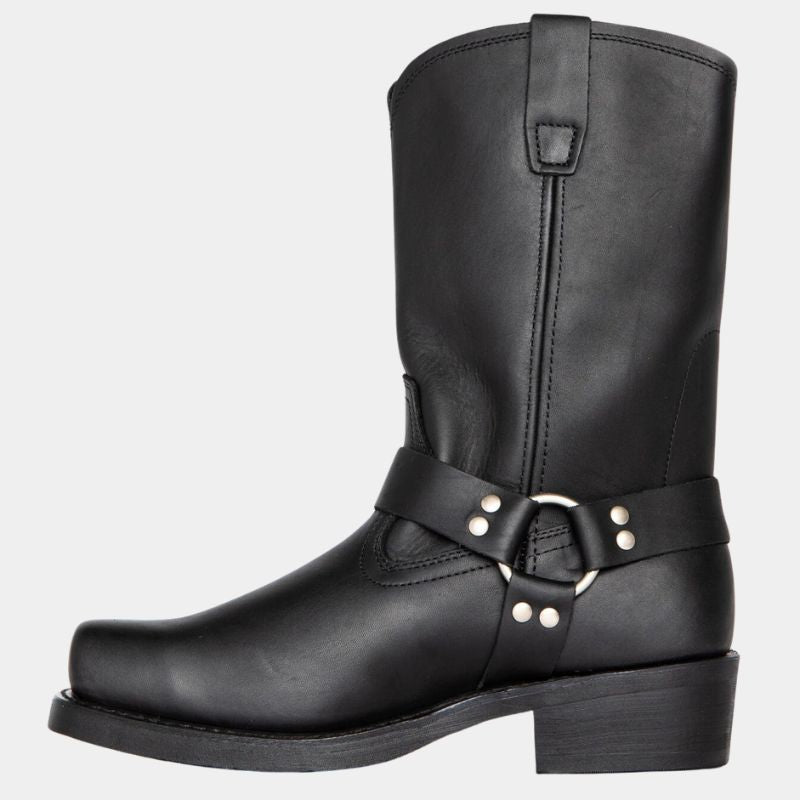 Damen Cowboy Stiefeletten im Western-Stil | Bequeme Winterstiefeletten mit klassischer Cowboy-Optik für Jeans und Kleider