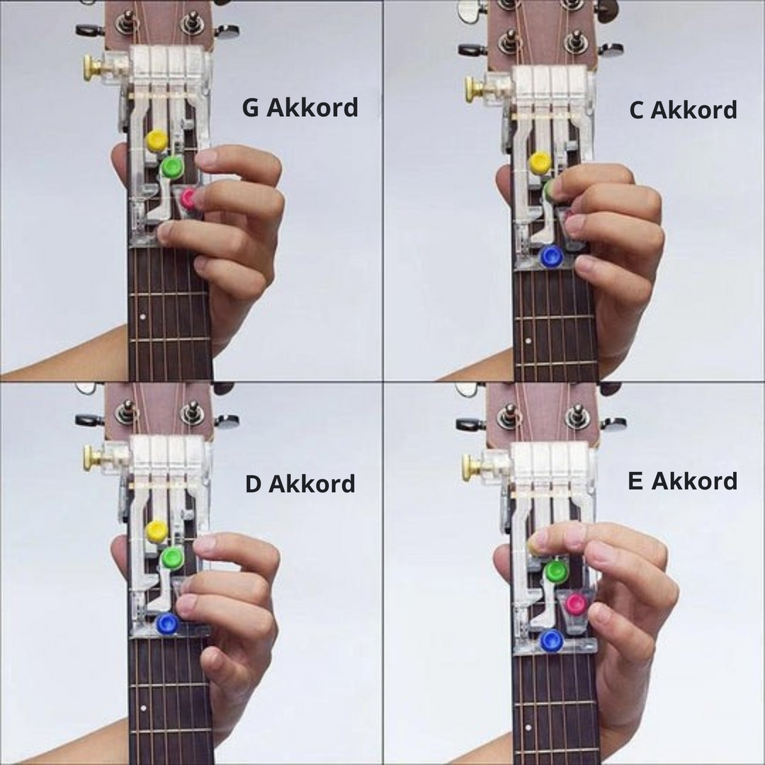 Gitarren-Lernhilfe StringLeitfaden™ | Tragbar &amp; kompakt | Akkorde schneller lernen, ideal für Anfänger &amp; unterwegs