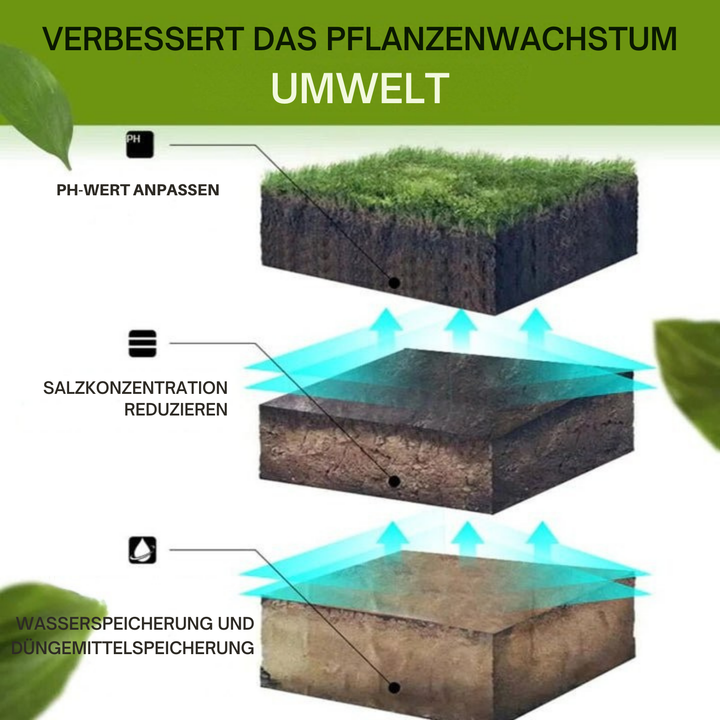 Bodenaktivator für Gartenerde 100 g | Mineralischer Bodenverbesserer zum Anmischen | Für Blumen, Gemüse &amp; Sukkulenten (2+1 Set)