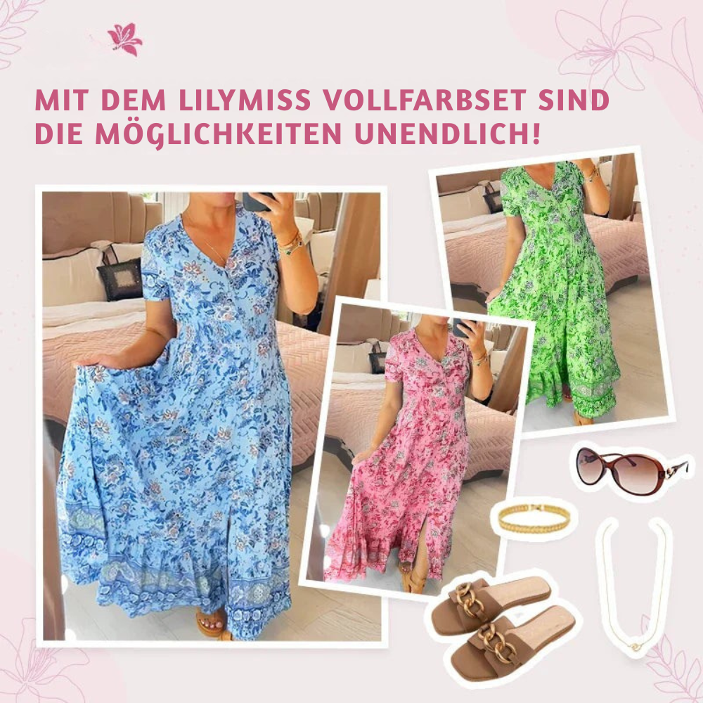 Vestito estivo aderente in misto cotone elasticizzato | scollo a V per linea femminile | comodo e versatile | taglie XS–5XL