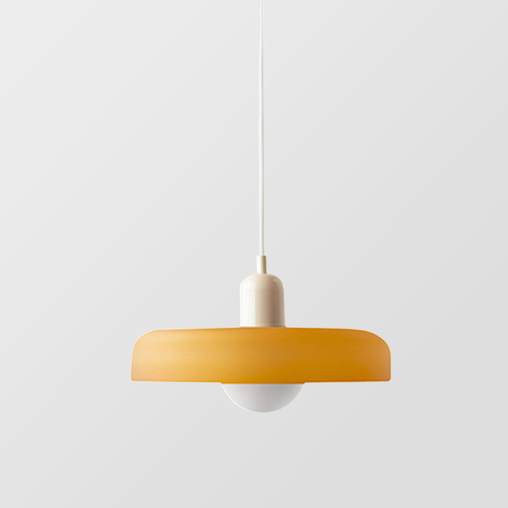 Suspension en métal et verre avec effet vitrail | Ø25/Ø35 cm, douille G9 | Suspension réglable | Aspect cristal