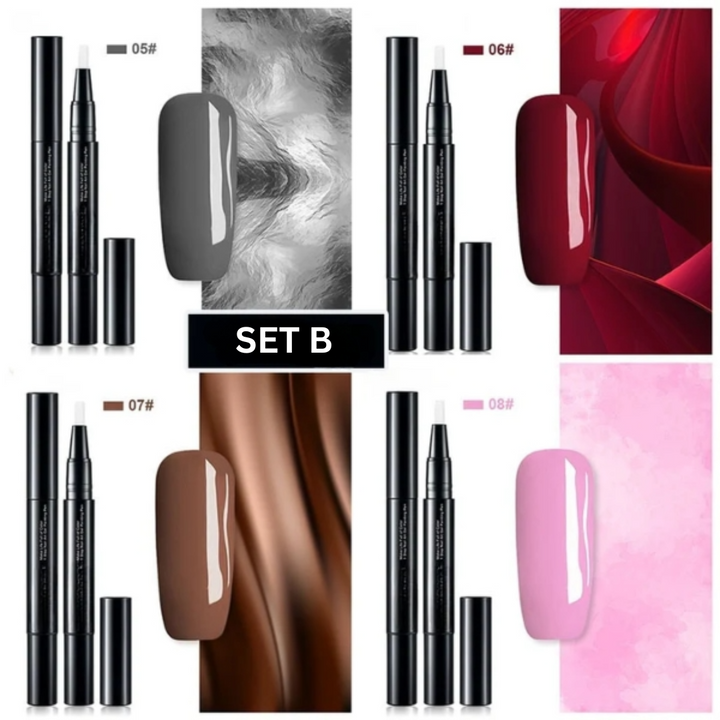 Gel Nail Art Pen Set | Precise Lines &amp; Details | Highly Pigmented, Fast Drying | 28 Colors for Creative Designs