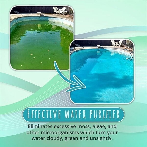 Pond Algae Treatment 50 g | Clears green water &amp; binds suspended solids | Suitable for pond fish &amp; plants, dosage 1–2 g/100 L