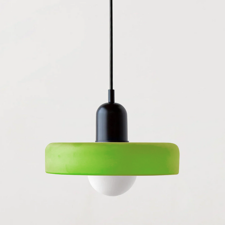 Suspension en métal et verre avec effet vitrail | Ø25/Ø35 cm, douille G9 | Suspension réglable | Aspect cristal