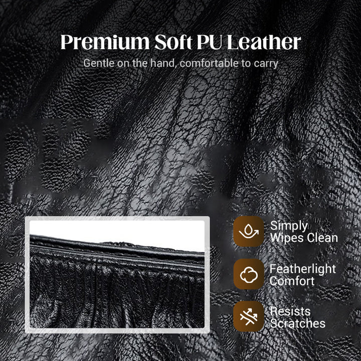 Damen Umhängetasche | Elegante Schultertasche aus PU mit Reißverschlussfächern