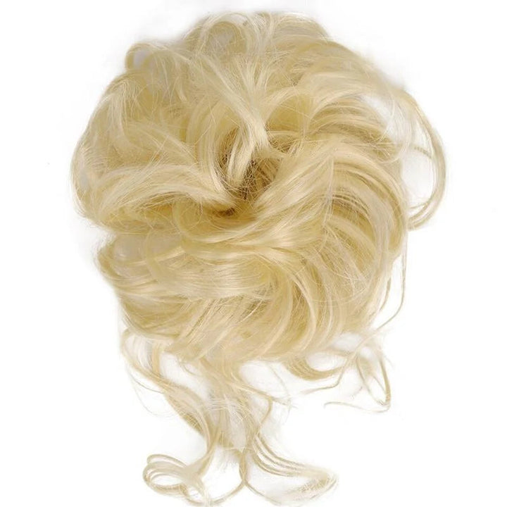 Bun hairpiece to clip on for instant volume | Messy bun look in seconds | Secure hold, light &amp; natural
