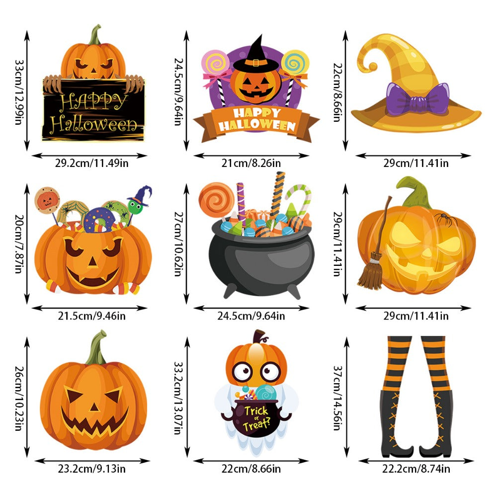 SpookyWelcome™ Doormort Halloween Door Hanger Set - 3/10 pcs.
