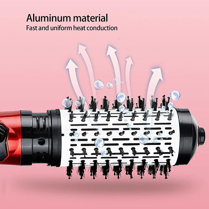3-in-1 Rotations-Haarstylingbürste 1000W | Trocknen, Glätten &amp; Locken | 2 Geschwindigkeiten, 3 Hitzestufen | 360° Kabel
