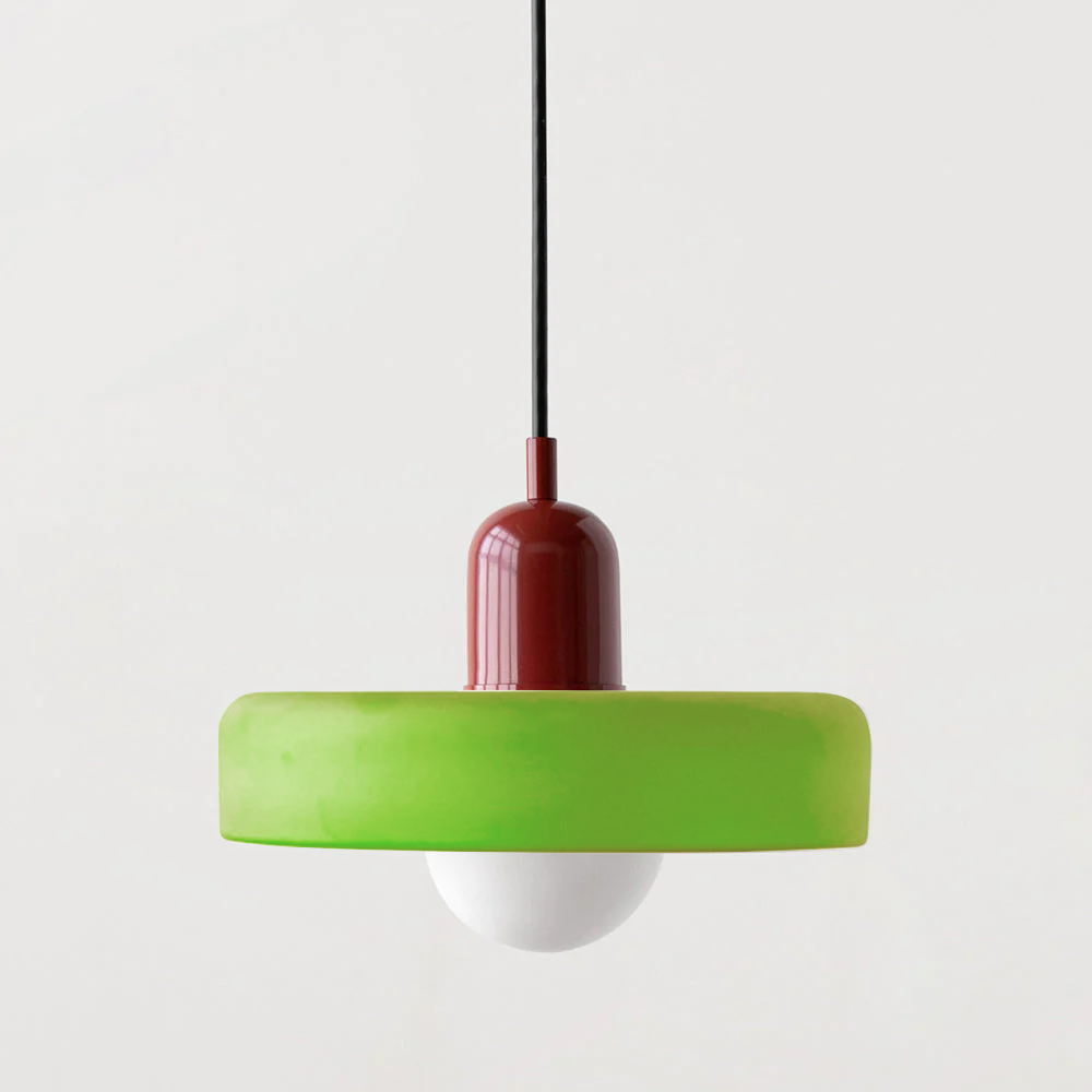 Suspension en métal et verre avec effet vitrail | Ø25/Ø35 cm, douille G9 | Suspension réglable | Aspect cristal