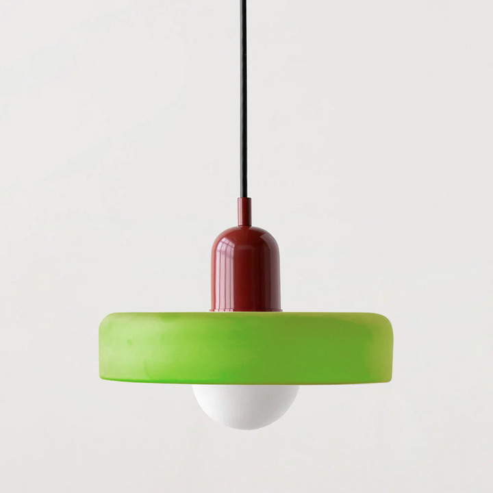 Suspension en métal et verre avec effet vitrail | Ø25/Ø35 cm, douille G9 | Suspension réglable | Aspect cristal