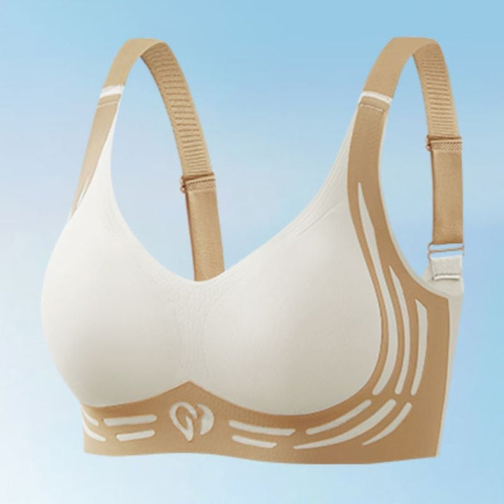 Push-up-BH ohne Bügel | Bequemer Damen-BH mit breiten Trägern, U-Rücken und formendem Lift-Effekt