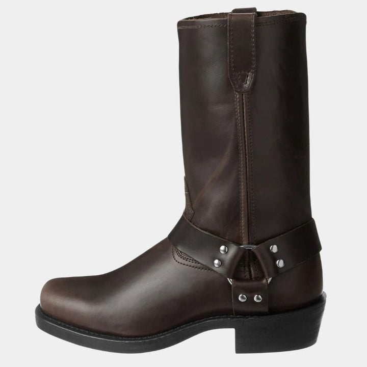 Damen Cowboy Stiefeletten im Western-Stil | Bequeme Winterstiefeletten mit klassischer Cowboy-Optik für Jeans und Kleider
