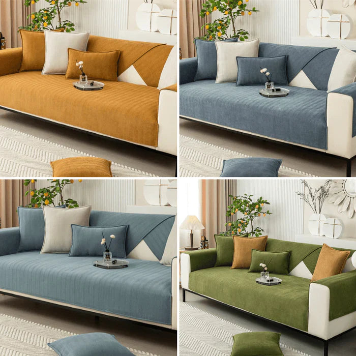 Non-slip fleece comfort cover 120 × 150 cm | Warm, soft &amp; skin-friendly | For sofa, car &amp; office, machine washable