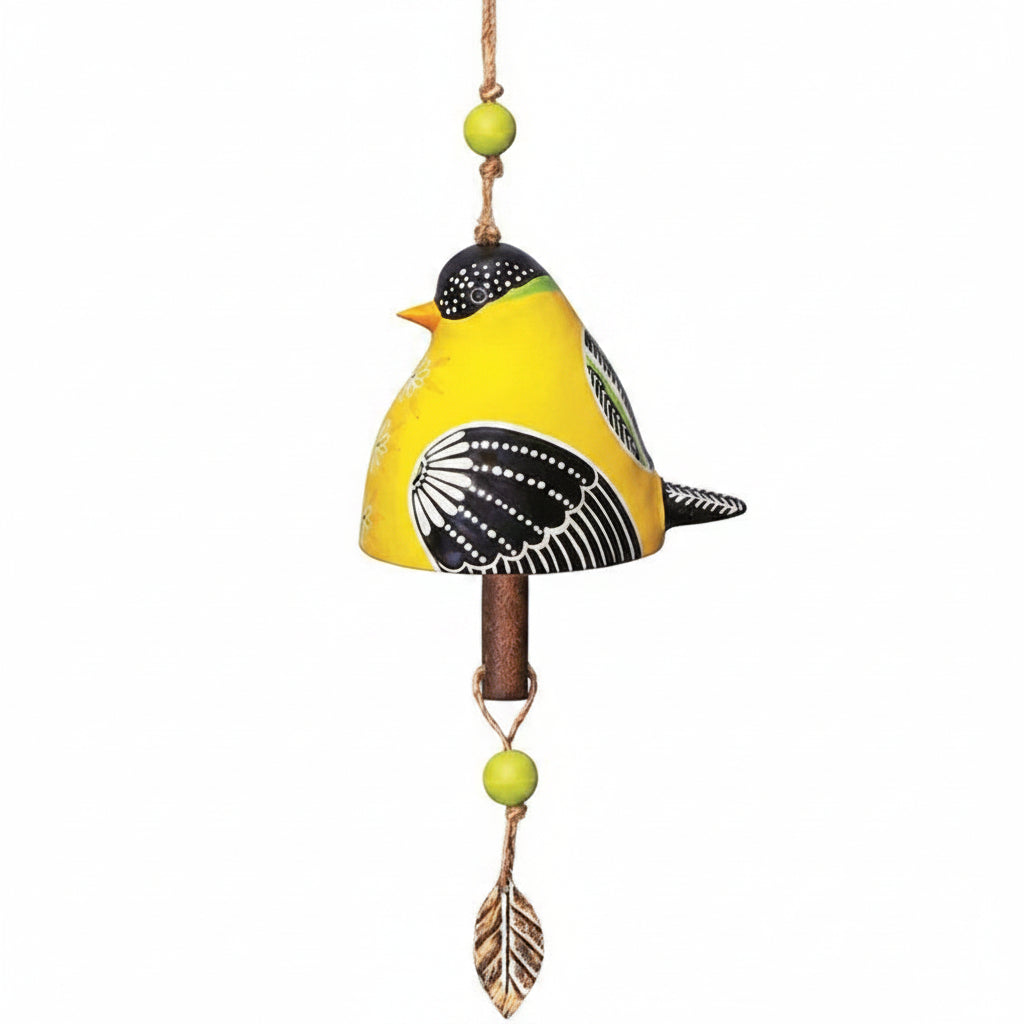 Glockenspiel mit Vogelklang | Dekoratives Windspiel für Innen &amp; Außen | Beruhigende Klangdekoration