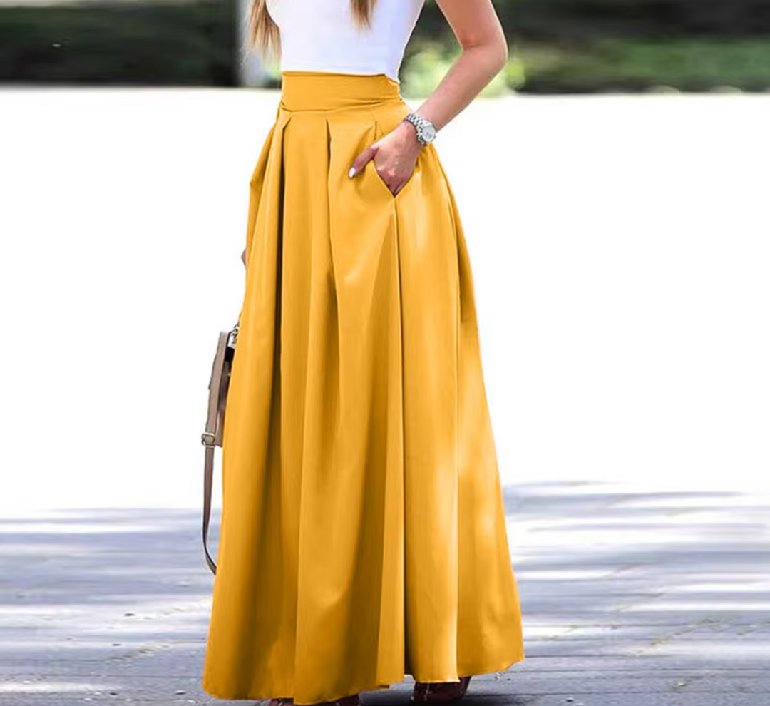 Sadira – Elegant, Pleated, Loose Skirt