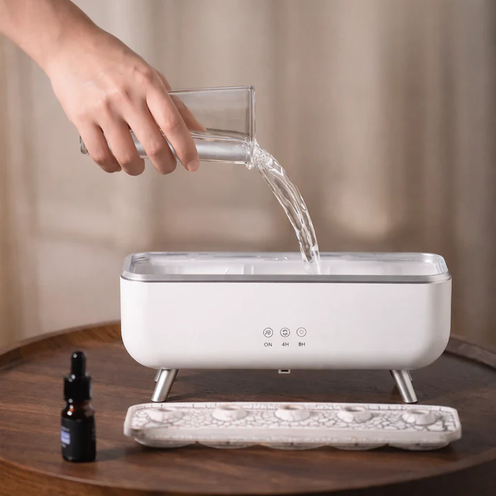 Aroma-Diffuser mit Quallen-Nebeleffekt | 300-ml-Luftbefeuchter mit LED-Licht, Fernbedienung und Timer
