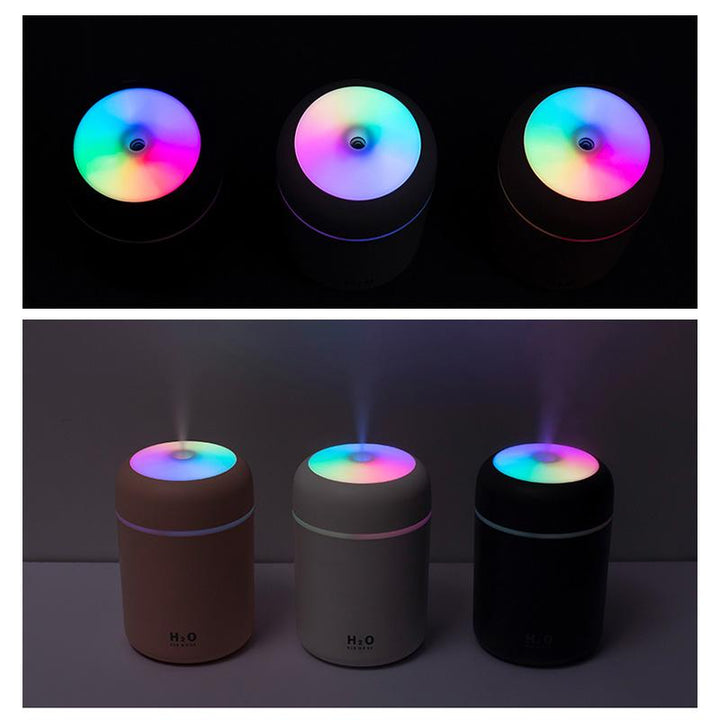 Luftbefeuchter | Tragbarer Ultraschall-Duftdiffusor mit Nano-Zerstäubung, USB-Anschluss und leisem 36-dB-Betrieb