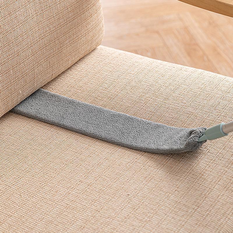 Teleskop Staubwedel mit Mikrofaser | Flexibler Staubfänger für schwer erreichbare Stellen | Verlängerbar &amp; wiederverwendbar | 1+2 Gratis Set