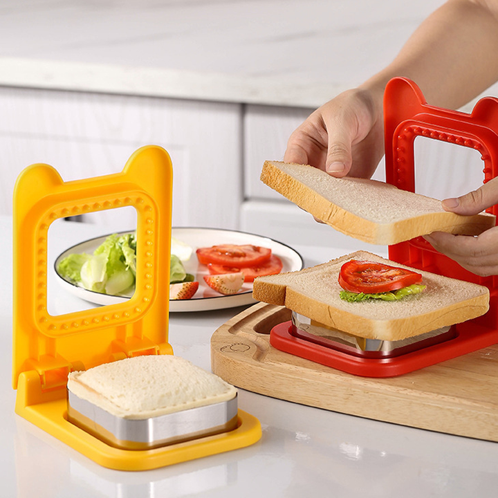 Sandwich Ausstecher &amp; Versiegler | Macht gefüllte Taschen-Sandwiches in Sekunden | BPA-freier Kunststoff | Für Lunchbox &amp; Snacks