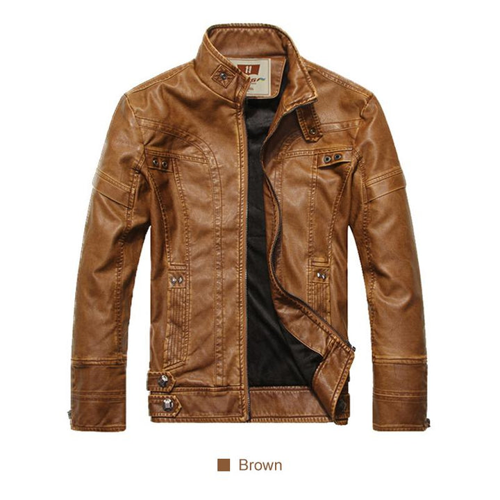 PU Lederjacke | Damen Kunstlederjacke mit geripptem Saum im lässigen Stil