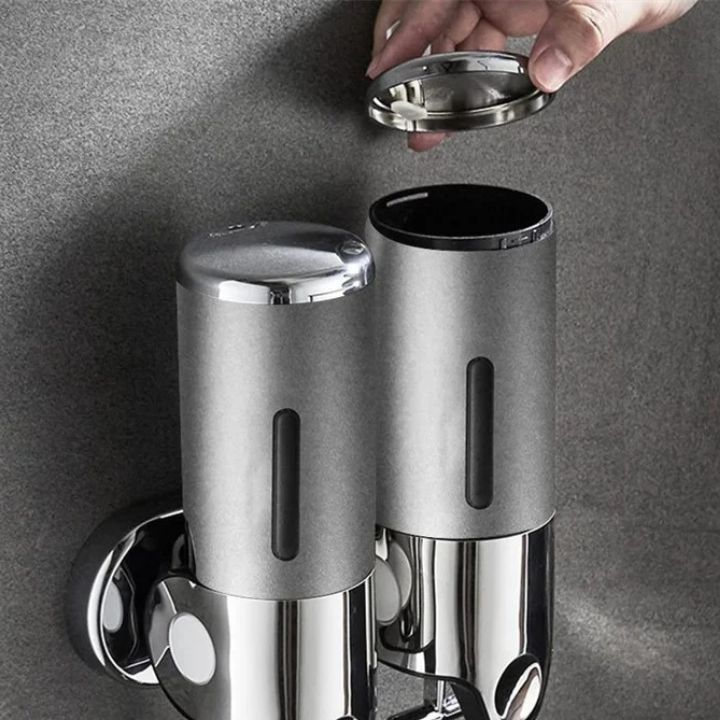 Wall-Mounted Soap Dispenser | Stainless Steel &amp; ABS | Modern Design | Space-Saving &amp; Refillable