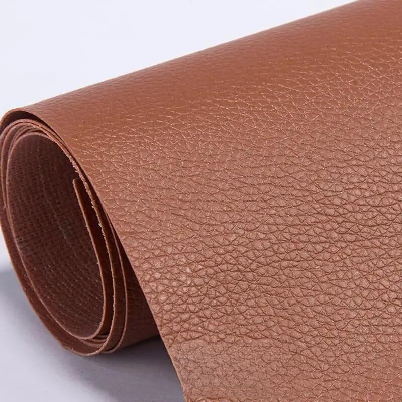 Kit de réparation cuir auto-adhésif 50 × 138 cm | Patchs de réparation découpables | Étanche &amp; robuste | Pour canapé, voiture &amp; sacs