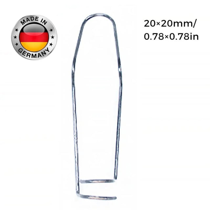 Zaun- &amp; Rohrverbinder Clips aus verzinktem Eisen | Für Gewächshaus, Zaun, Rankhilfe &amp; Spalier | Korrosionsschutz | 11/16/20 mm