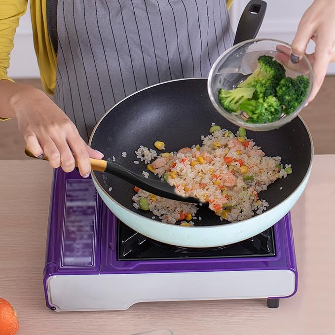 2-in-1 Kochlöffel und Pfannenwender | Hitzebeständiges Silikon bis 230 °C