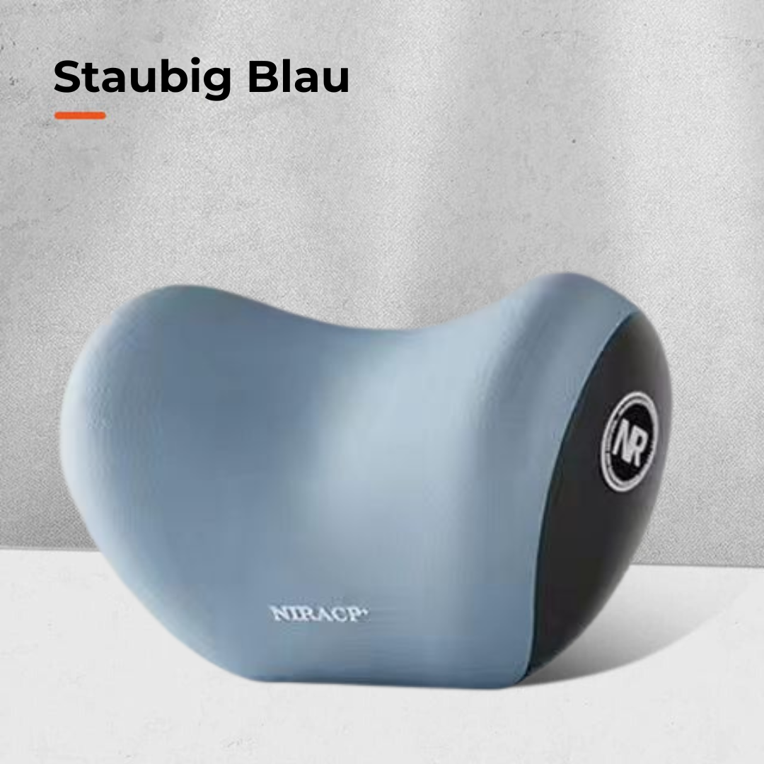 Neck &amp; lumbar pillow for car | ergonomic cervical spine &amp; back support | memory foam, adjustable &amp; easy to install