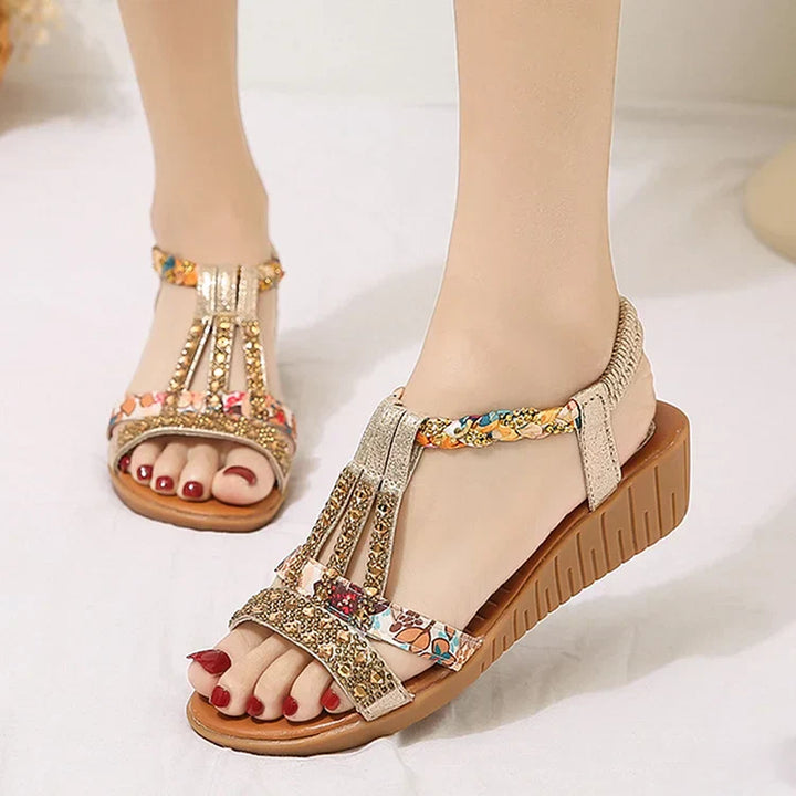 Sariah | Elegant crystal sandals for women