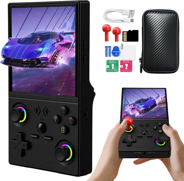 Retro Handheld Konsole | Tragbare Spielkonsole mit Farbdisplay, Speicherfunktion und zahlreichen Retrospielen für unterwegs