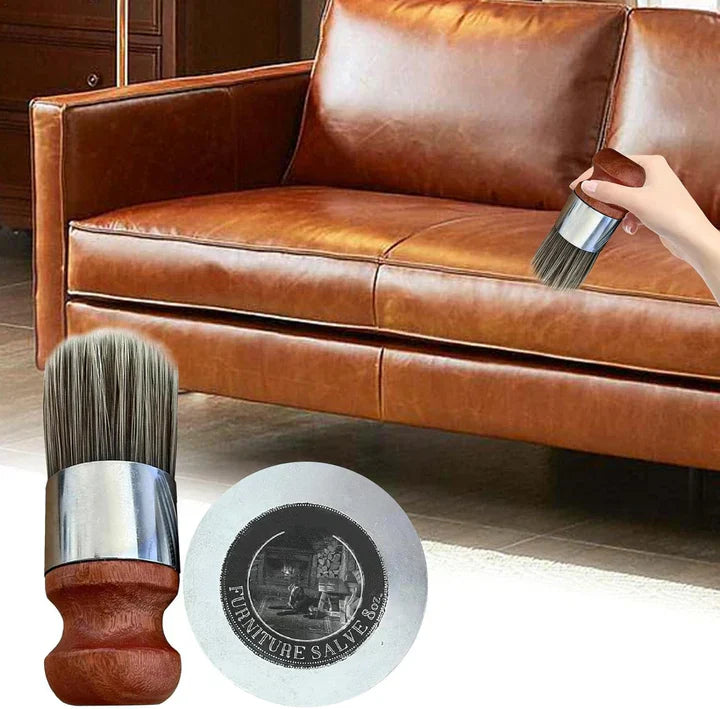 Leather repair cream 120 ml | hides scratches &amp; cracks, refreshes color | for car seat, sofa, jacket &amp; bag | quick drying