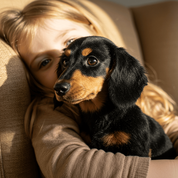 Chien en peluche interactif avec mouvements réalistes et capteurs | Peluche ultra douce pour soulager le stress | Couleur : noir/marron