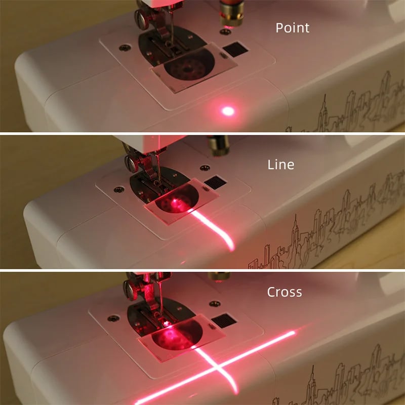 Guida laser per cucito con magnete | Cuciture dritte senza segnare | Laser a linea/croce/punto per macchina da cucire e tagliacuci