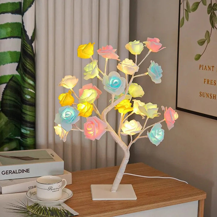 LED Bonsai-Lichtbaum mit Touch-Sockel | Verstellbare Zweige | Mehrere Lichtmodi | USB oder Batterie | Wohnraum-Deko