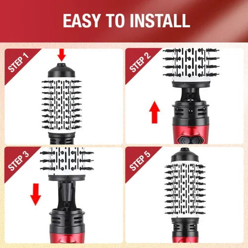 TrockenSchleudern™ 3-in-1-Heißluftstyler und rotierender Haartrockner