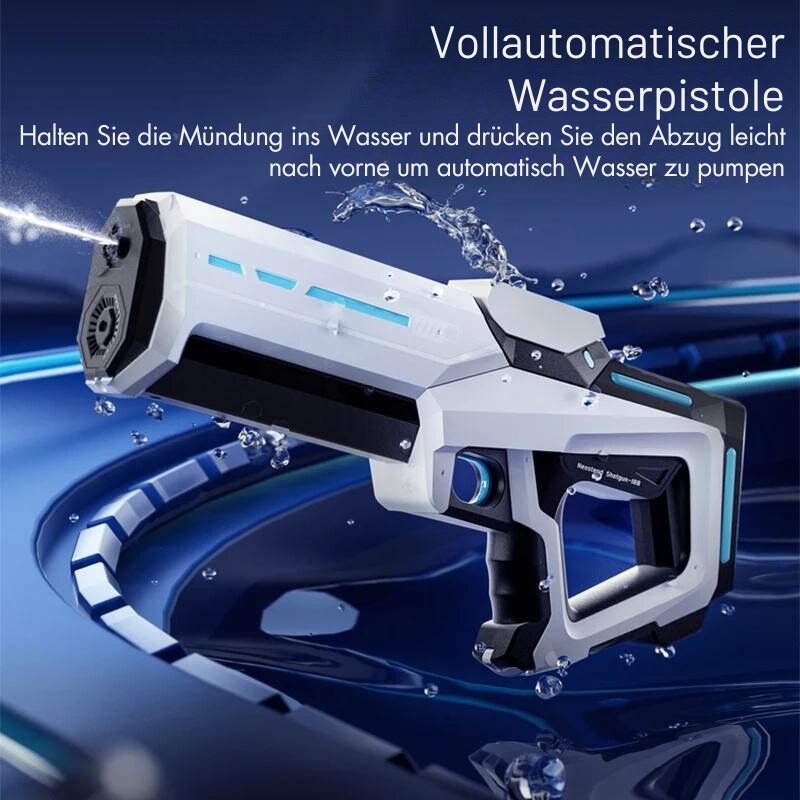 Electric Water Gun 1 L Tank | Automatic Spraying Without Pumping | 8–10 m Range | Battery, 43 cm, ABS