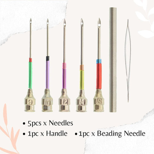 MaschenSatz™ Sticknadel-Set für Präzises Nähen &amp; Sticken | Hochwertige Nähnadeln für Anfänger &amp; Profis
